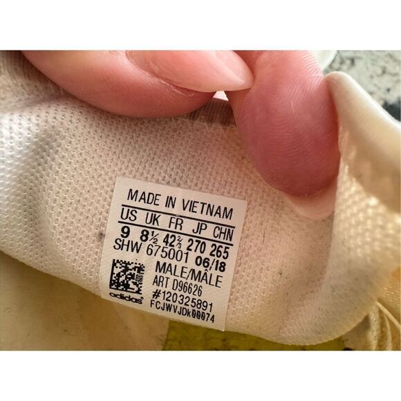 Adidas NMD R1 Boost Men’s Running Shoe Sneaker Size 9 Semi Solar White D96626 - Picture 10 of 10